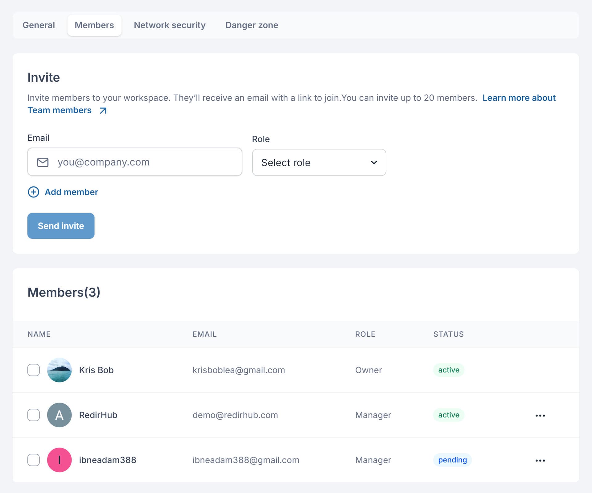 Team collaboration dashboard preview